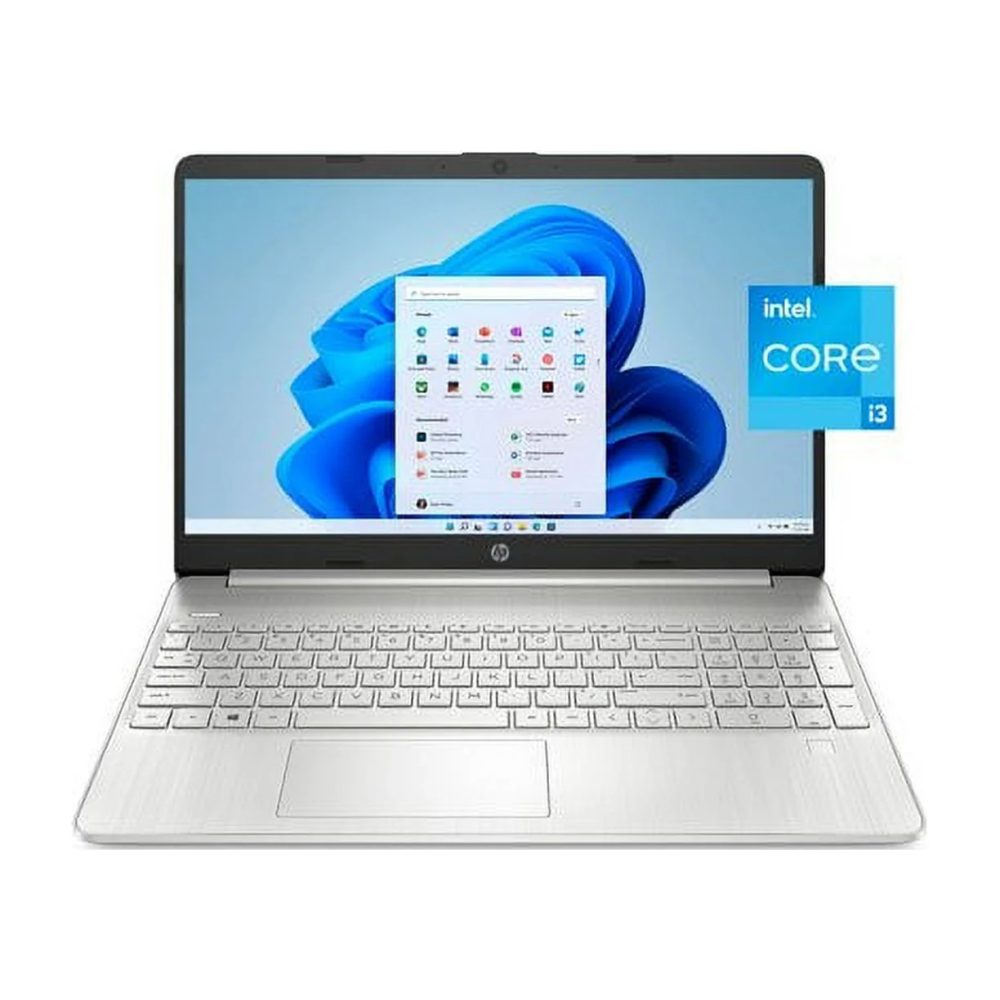 HP 15.6" FHD Laptop, Intel Core i3-1215U, 8GB RAM, 256GB SSD, Silver, Windows 11 Home, 15-dy5131wm