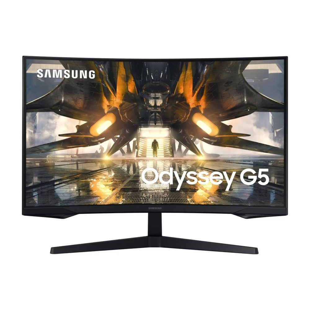 SAMSUNG 27" Class Curved Odyssey G55A WQHD 165Hz 1ms AMD FreeSync Premium Gaming Monitor LS27AG552ENXZA