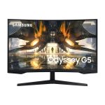 SAMSUNG 27″ Class Curved Odyssey G55A WQHD 165Hz 1ms AMD FreeSync Premium Gaming Monitor LS27AG552ENXZA