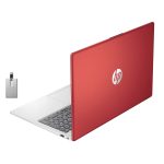 HP 15.6″ Business Laptop, Anti-Glare HD Laptop, Intel Pentium Processor, 16 GB RAM, 128 GB Universal Flash Storage, Intel UHD Graphics, 1 Year Office, Win 11 Home, Wi-Fi 6, Red, Hotface 32GB USB Card