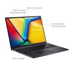 ASUS Vivobook 16” PC Laptop, Intel Core i7-1255U, 16GB, 512GB, Win 11 Home, Black, F1605ZA-WS74