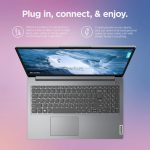 Lenovo IdeaPad 1i 15.6″, Intel Core i5-1235U, 8GB RAM, 512 GB SSD, Cloud Grey, Windows 11 in S Mode, 82QD00CJUS