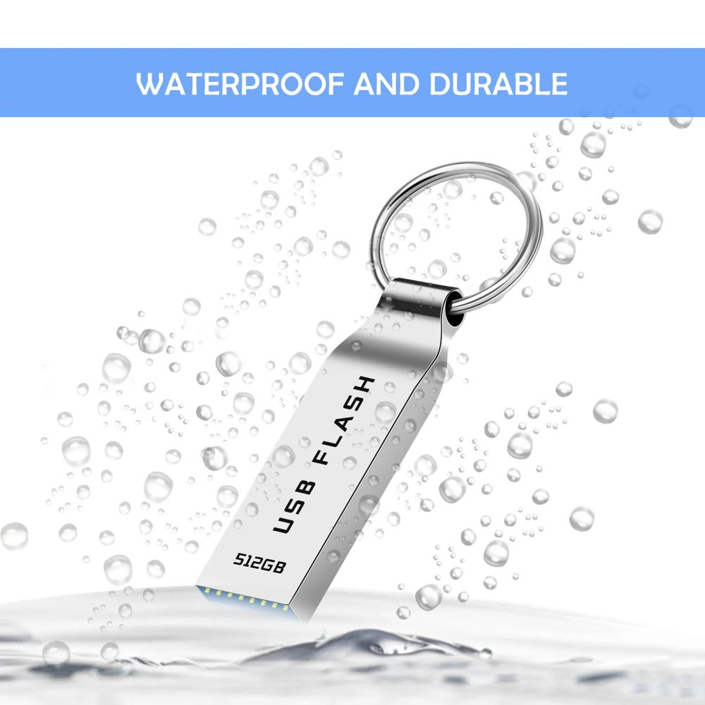 windyrow USB Flash Drive 512 GB Metal Memory Stick