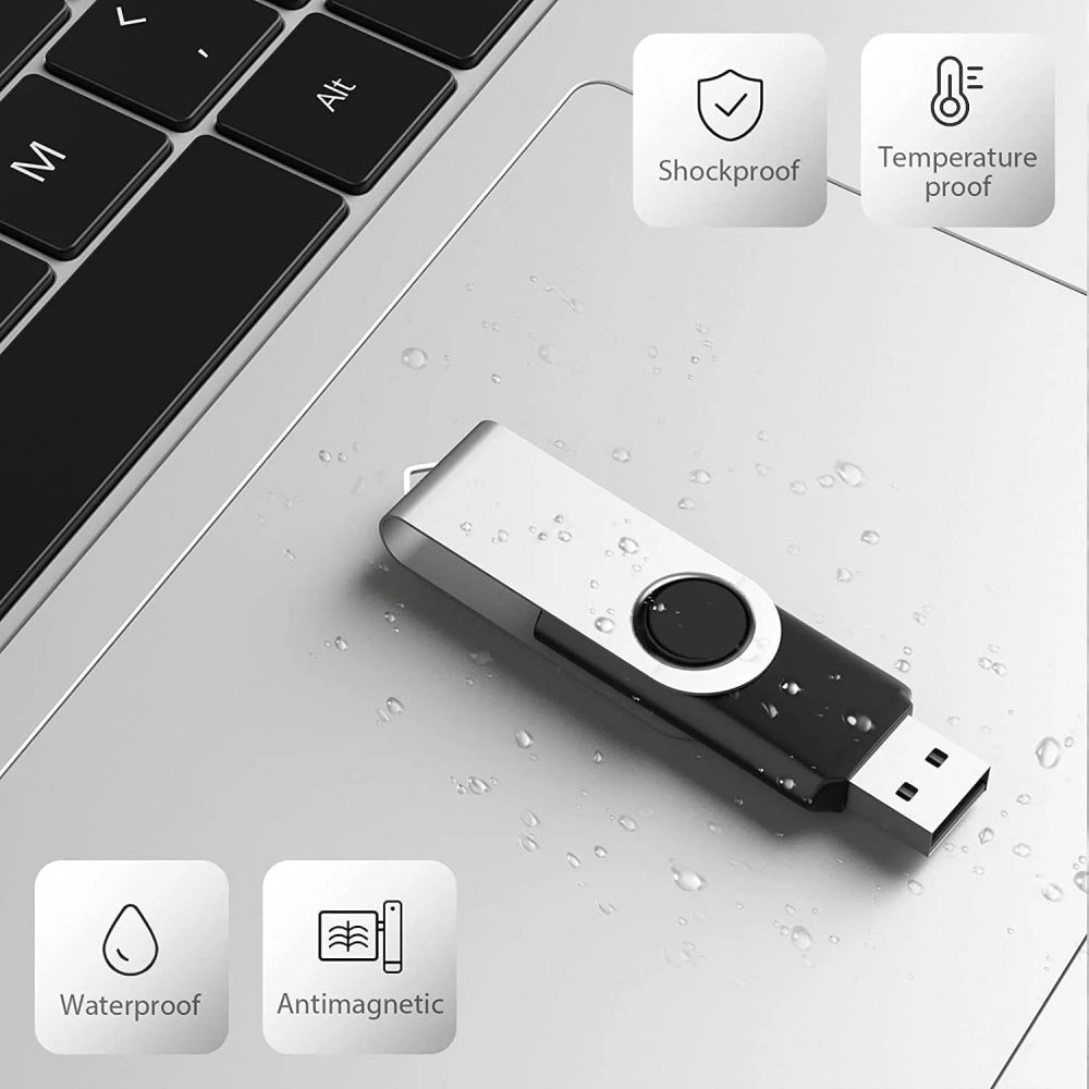 LUNANI 2TB Flash Drive USB 3.0 High Speed Thumb Drive with Keychain Design-60Mb/s