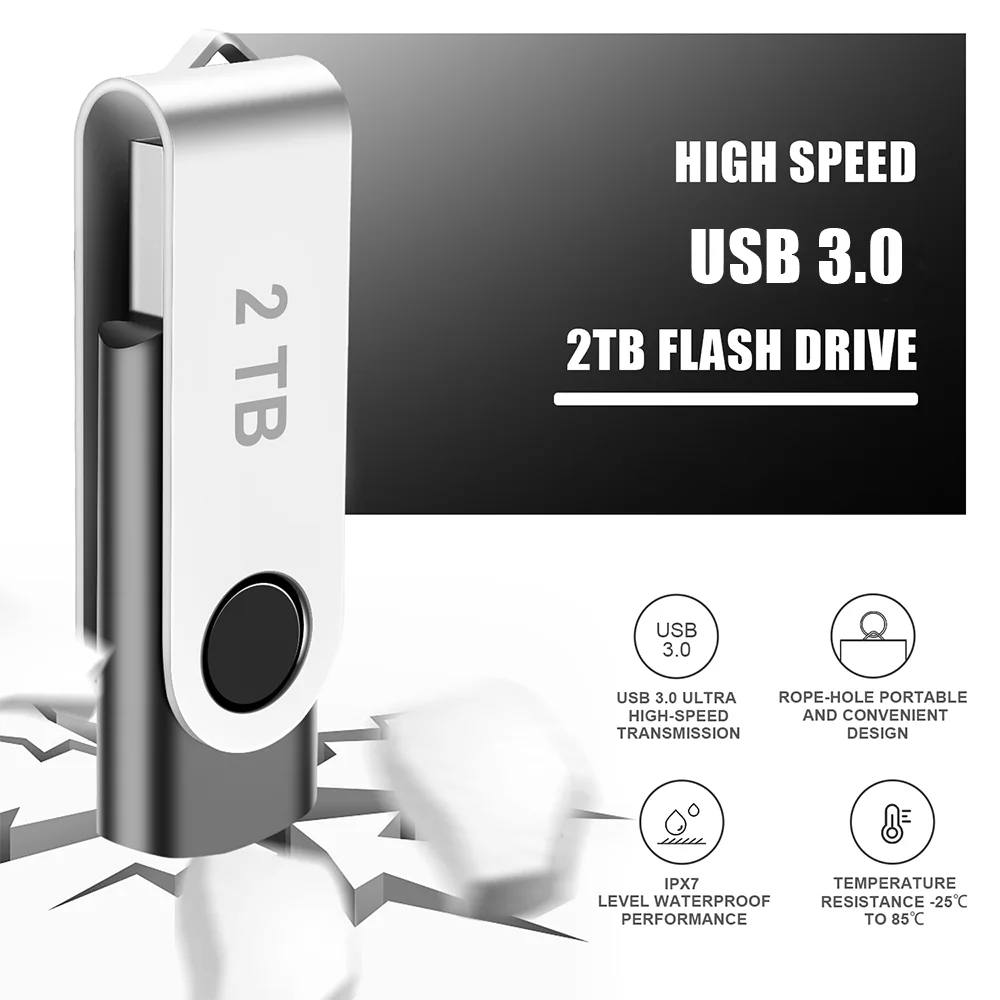 MAGGINA 2TB Flash Drive USB 3.0 High Speed Portable Thumb Drive for Computer/Laptop- 60Mb/s