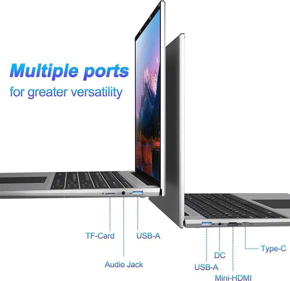 Jumper 16in Windows 11 Laptop 16GB RAM 512GB SSD Computer 4-Core Intel Celeron 1920*1200 IPS Screen