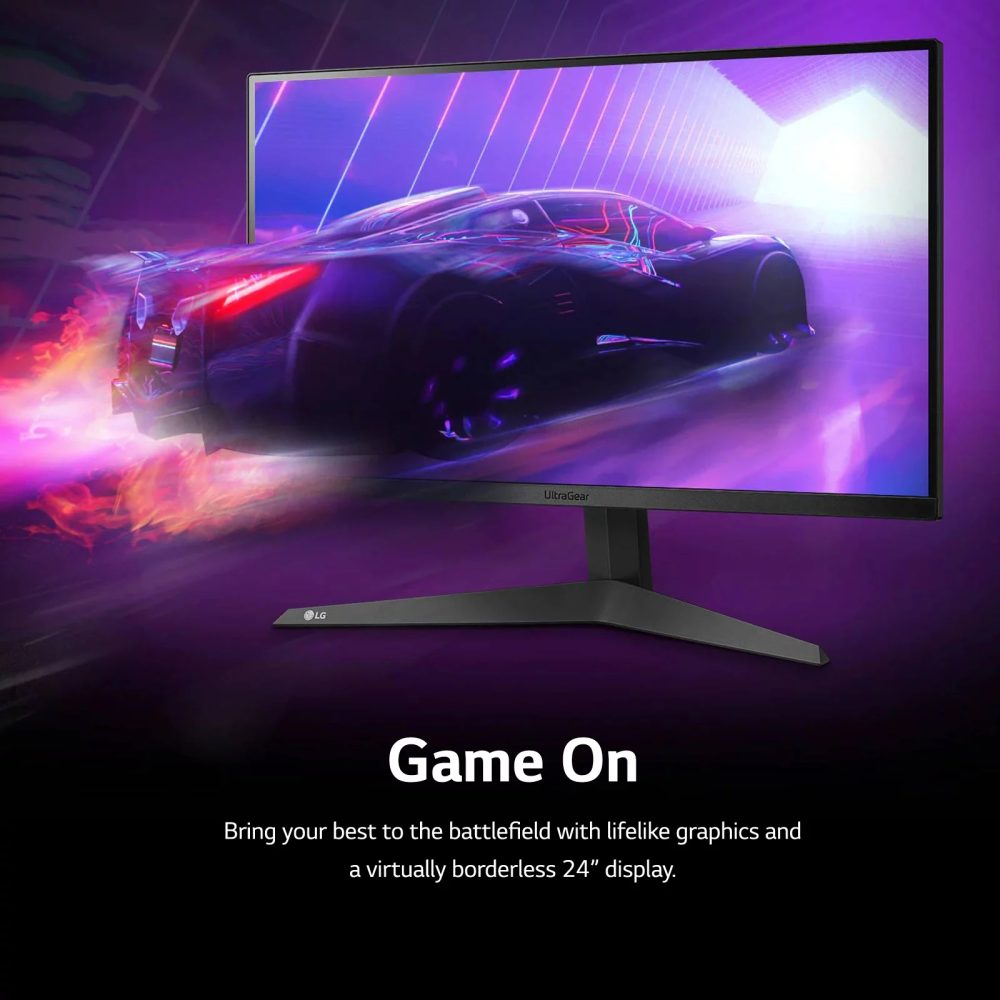 LG 27” UltraGear FHD 1ms 165Hz Gaming Monitor with AMD FreeSync™ Premium & Black Stabilizer (1920 x 1080) - 27GQ40W-B