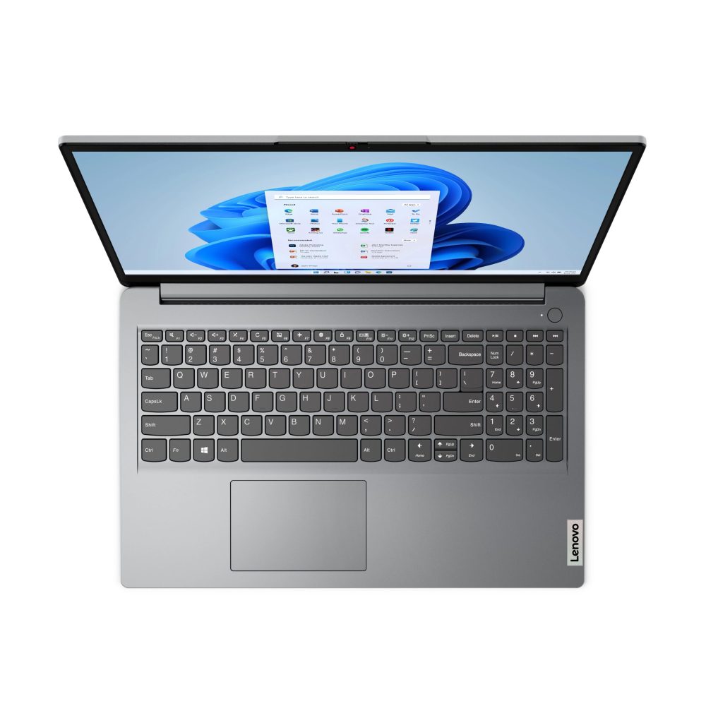 Lenovo IdeaPad 1i 15.6", Intel Core i5-1235U, 8GB RAM, 512 GB SSD, Cloud Grey, Windows 11 in S Mode, 82QD00CJUS