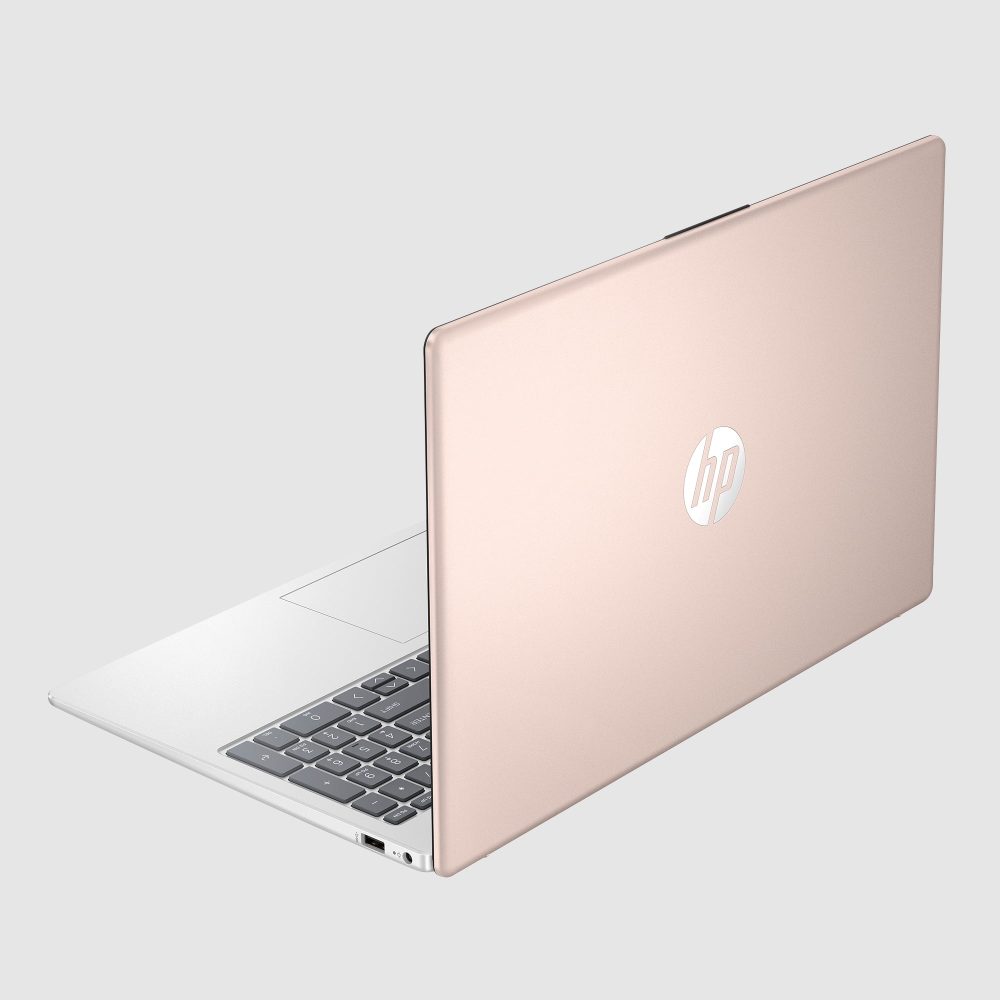 HP 15.6" FHD Laptop, AMD Ryzen 5 7520U, 8GB RAM, 256GB SSD, Pale Rose Gold, Windows 11 Home, 15-fc0039wm