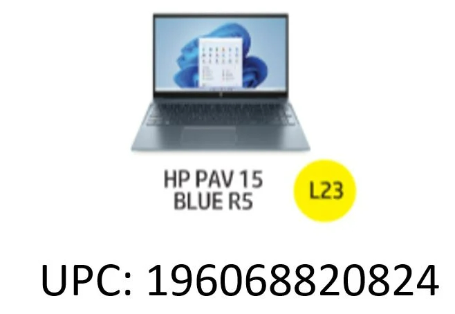 HP Pavilion 15.6" FHD Laptop, AMD Ryzen 5-5500U, 8GB RAM, 512GB SSD, Horizon Blue, Windows 11,15-eh1052wm