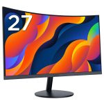 KOORUI 27-inch Curved Computer Monitor- Full HD 1080P 75Hz Gaming Monitor 1800R LED Monitor HDMI VGA, Tilt Adjustment, Eye Care, Black 27N5C