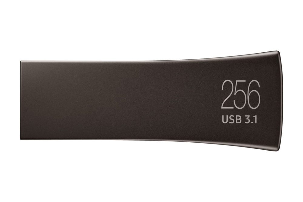 SAMSUNG BAR Plus 256GB - 400MB/s USB 3.1 Flash Drive Titan Gray (MUF-256BE4/AM)