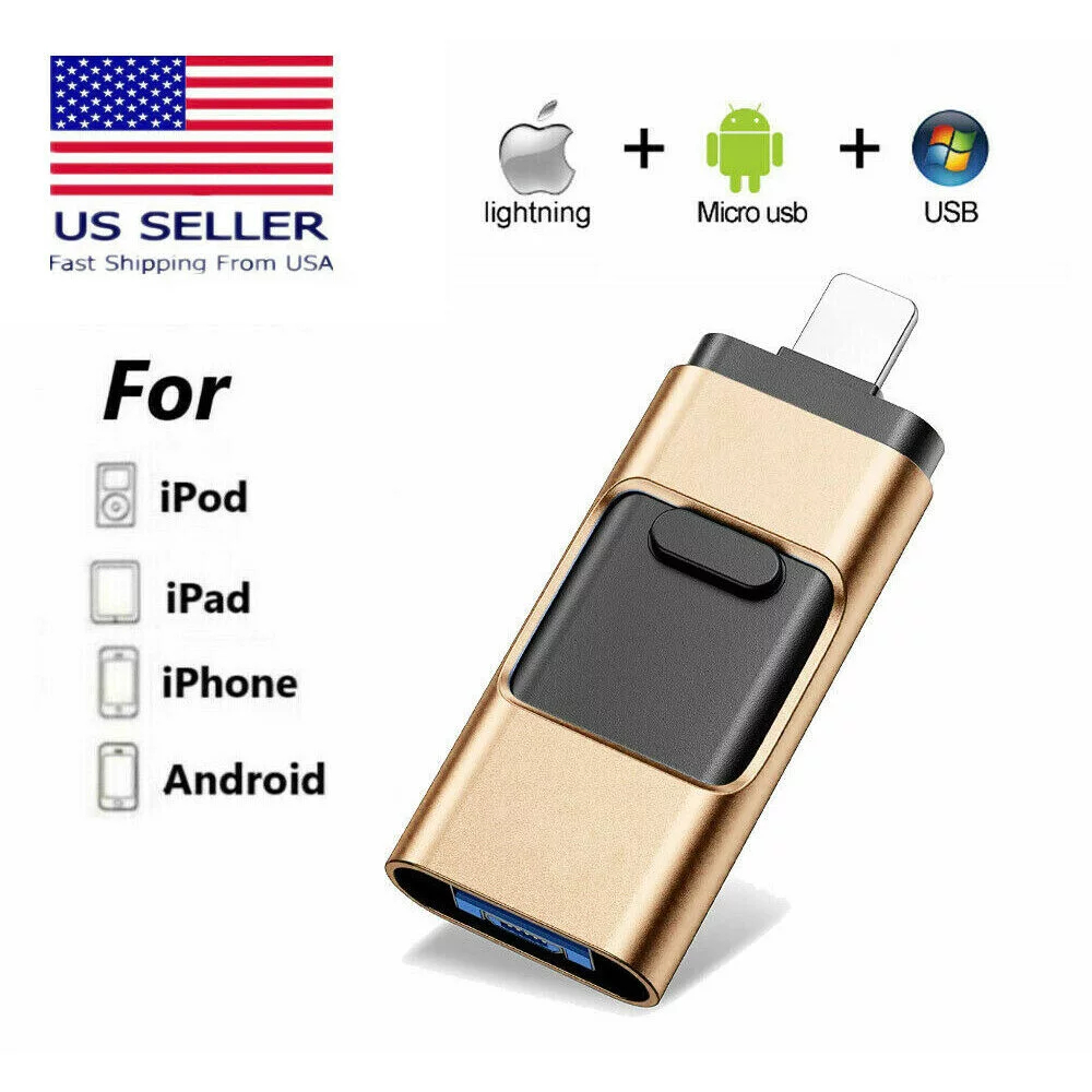 LLOM 64GB USB 3.0 Flash Pen Drive Thumb U Disk Memory Stick Storage for iPhone iPad PC