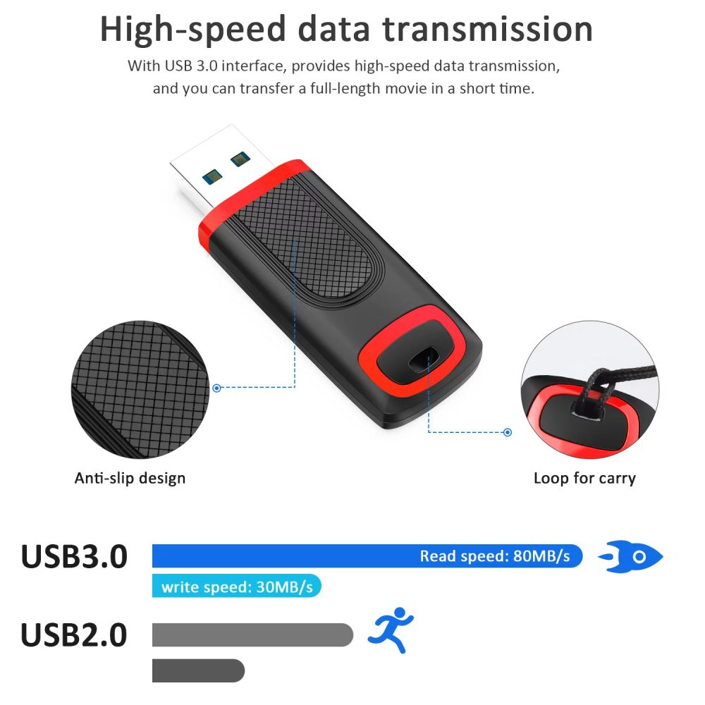 KOOTION 5 Pack USB 3.0 Flash Drive 32 GB Memory Stick Thumb Drive Super Speed Jump Drive Date Backup for Laptop PC